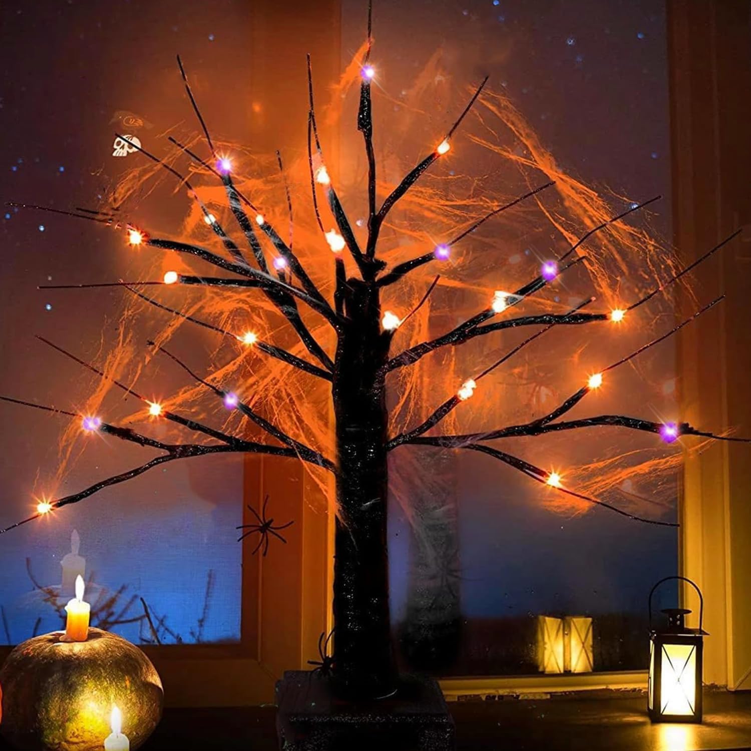 Amazon.co.jp : 調光可能な23.6インチ ハロウィンツリー ハロウィン