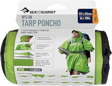 Sea To Summit Poncho 15D Blue Ponchos randonnée