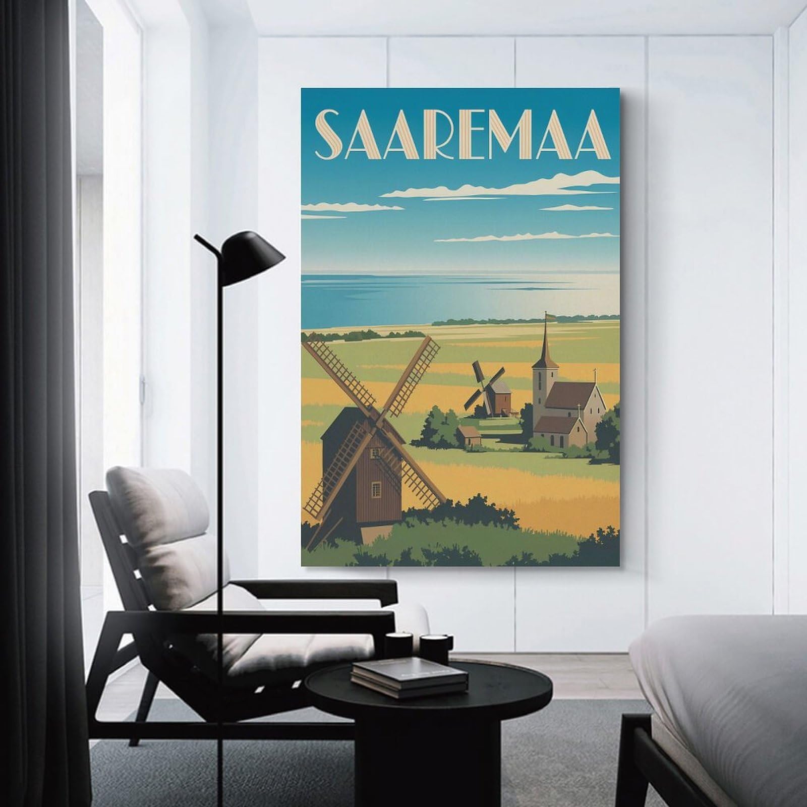 Junmoney Wall Picture Print Saaremaa Travel, 20x30inch(50x75cm), for Living Room, Lounge Or Sitting Room, A Home Accent with Warm Character