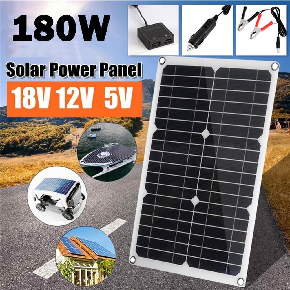 Módulo solar portátil de 100 W para caravana y RV (sin controlador)