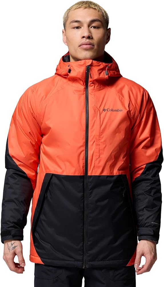 Columbia Men's Snowy Summit Jacket, Zing/Black, X-Large : Amazon