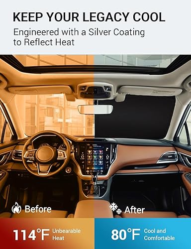 Vista 357 de Proadsy Parasol para parabrisas para BMW X1 F48 2016-2022 de 4 capas plegable, protector de parasol frontal que bloquea los rayos UV y mantiene