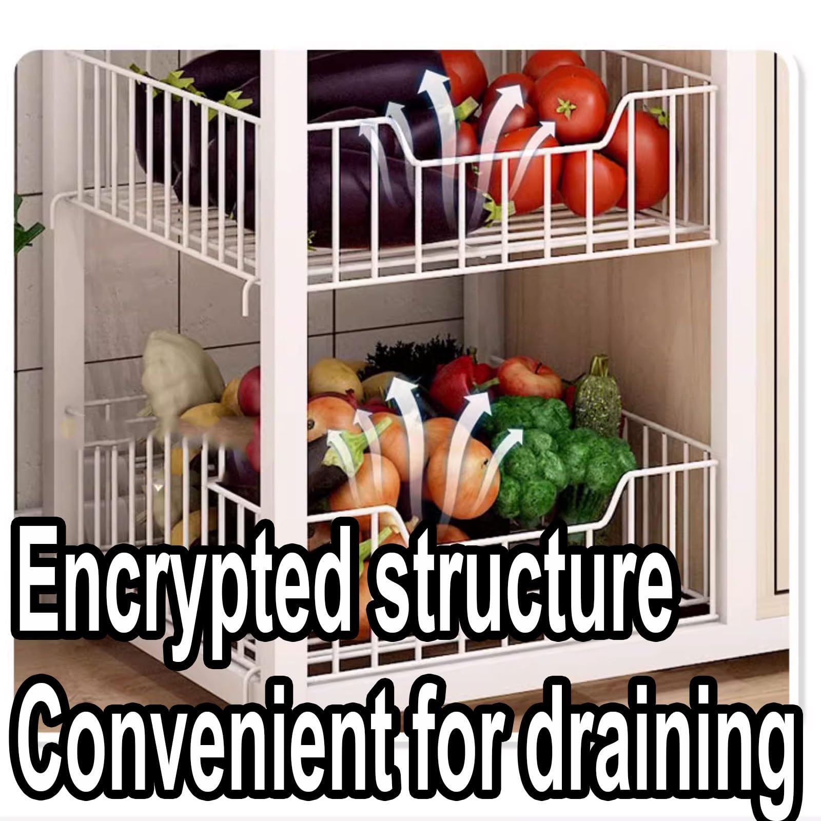Scaffale Cucina Microonde Realizzato in MDF Con Tubi in Acciaio Scaffale per Panettieri Da Cucina Con Tavolo Operativo E Cesto in Metallo Risparmio Di Spazio(B,100 * 30 * 139CM)