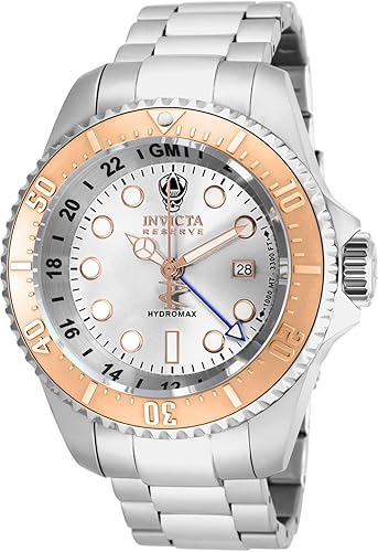 Invicta 16964 Reserve Reloj analógico de cuarzo suizo plateado para hombre, plateado, Movimiento de cuarzo