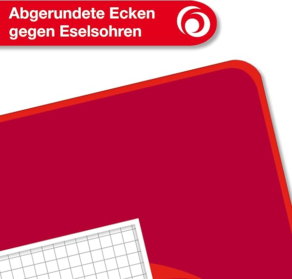 Herlitz 3322807 Schulheft (A4, kariert mit Rand, Lineatur 28) 16 Blatt, 10er Packung (A4. kariert mit Rand, Lineatur 28) - 4