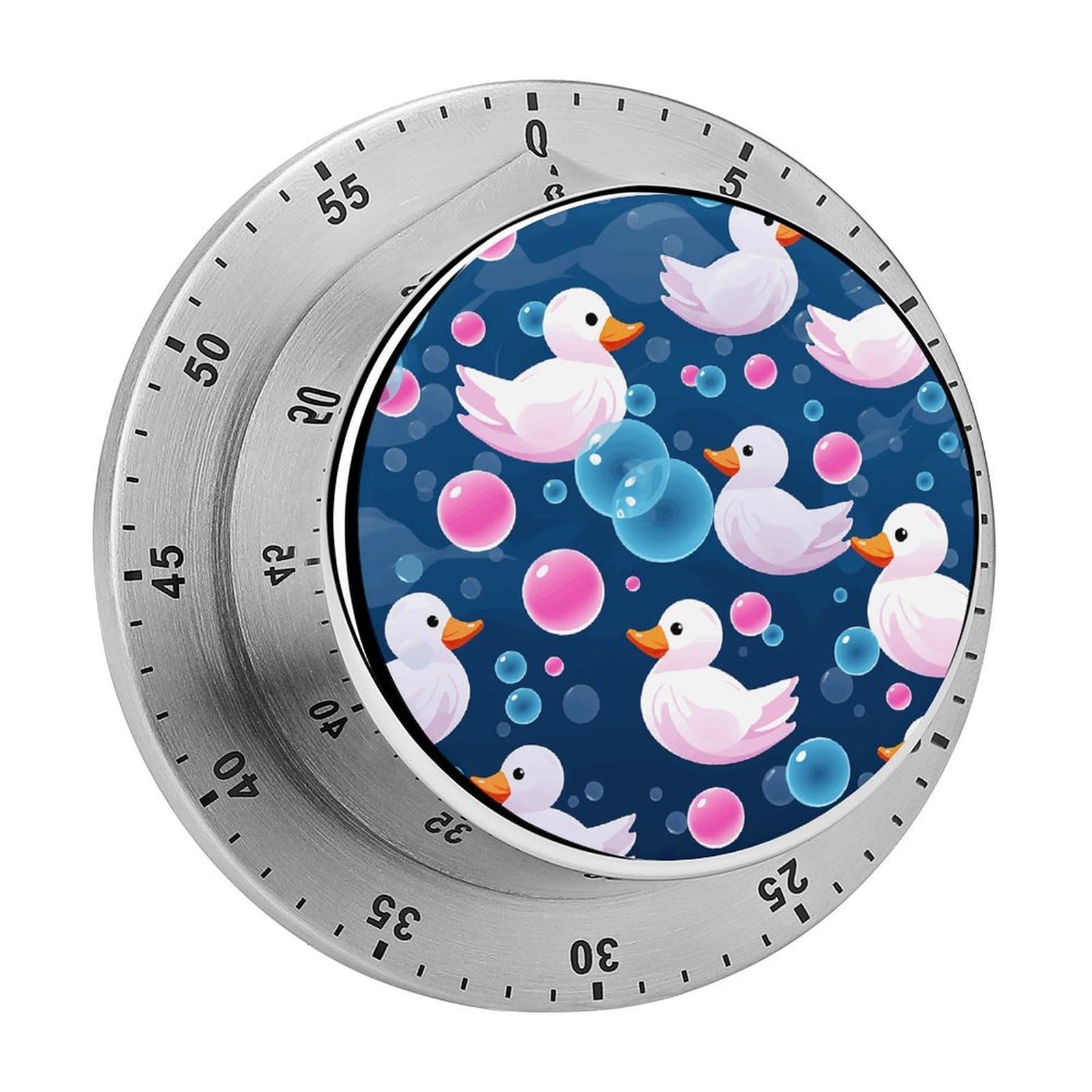 Adfgyerh Style Several Cartoon Ducks Timer For Cooking, Kitchen Timer Magnetic No Batteries Required, Mechanical Timer With Loud Alarm, For Fitness Baking Exercise Oven