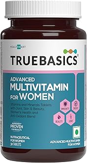 TrueBasicsAdvanced Multivitamin for Women (30 Tablets) | With Clinically Researched Ingredients | For Energy, Immunity and Joints, Maintains Hormonal Balance