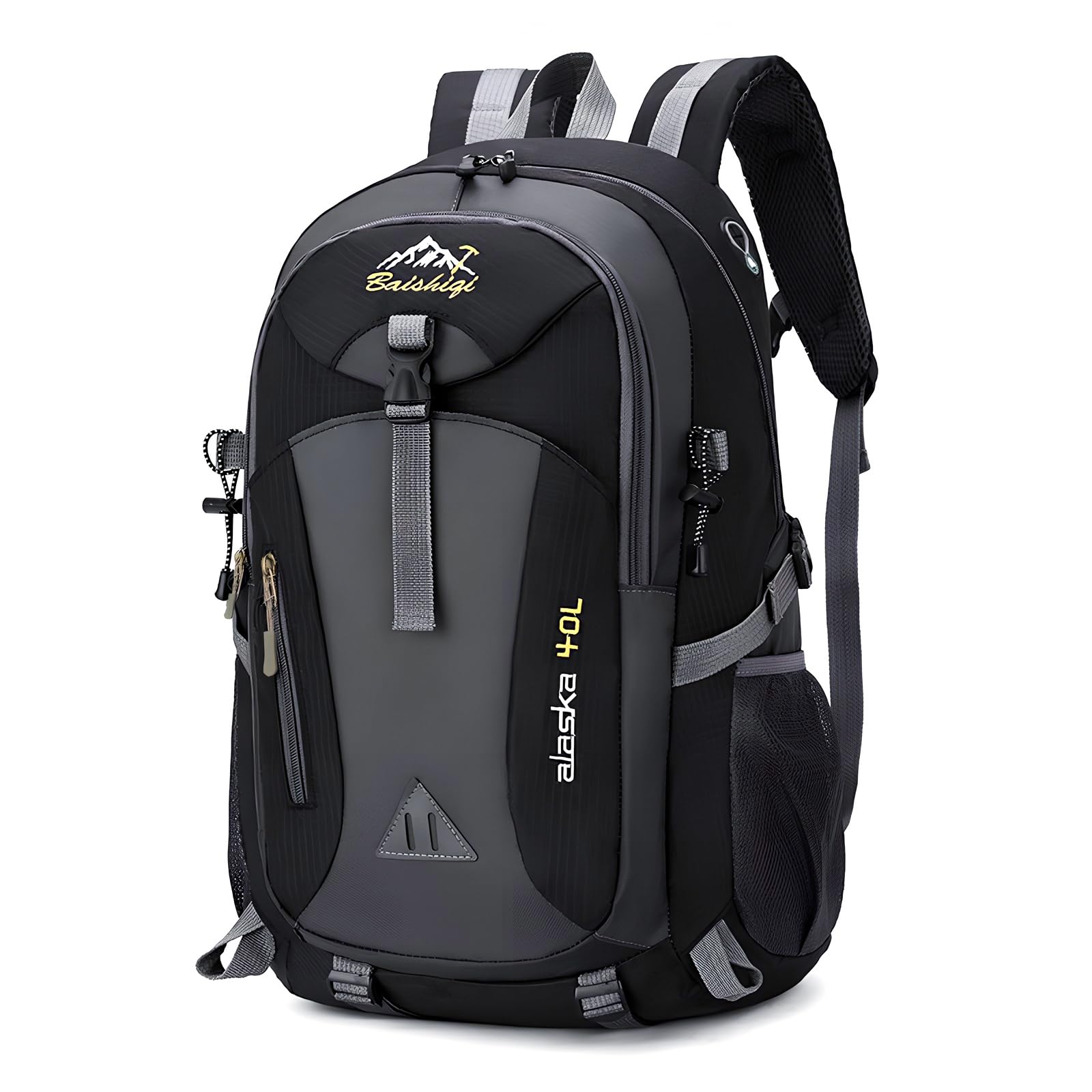 Zimoer Plecak turystyczny 40 l, lekki plecak trekkingowy, wodoodporny plecak podróżny na kemping, do trekkingu, wspinaczki górskiej, jazdy na rowerze, sportów na świeżym powietrzu, dla mężczyzn i