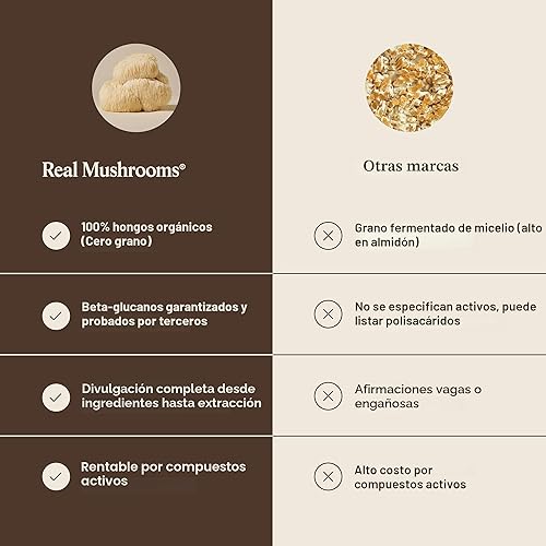 Miniatura 7 de Lions Mane Mushroom Cognition (120 cápsulas) Cápsulas de extracto de hongo de melena de león Suplemento para el cerebro, vitaminas cerebrales