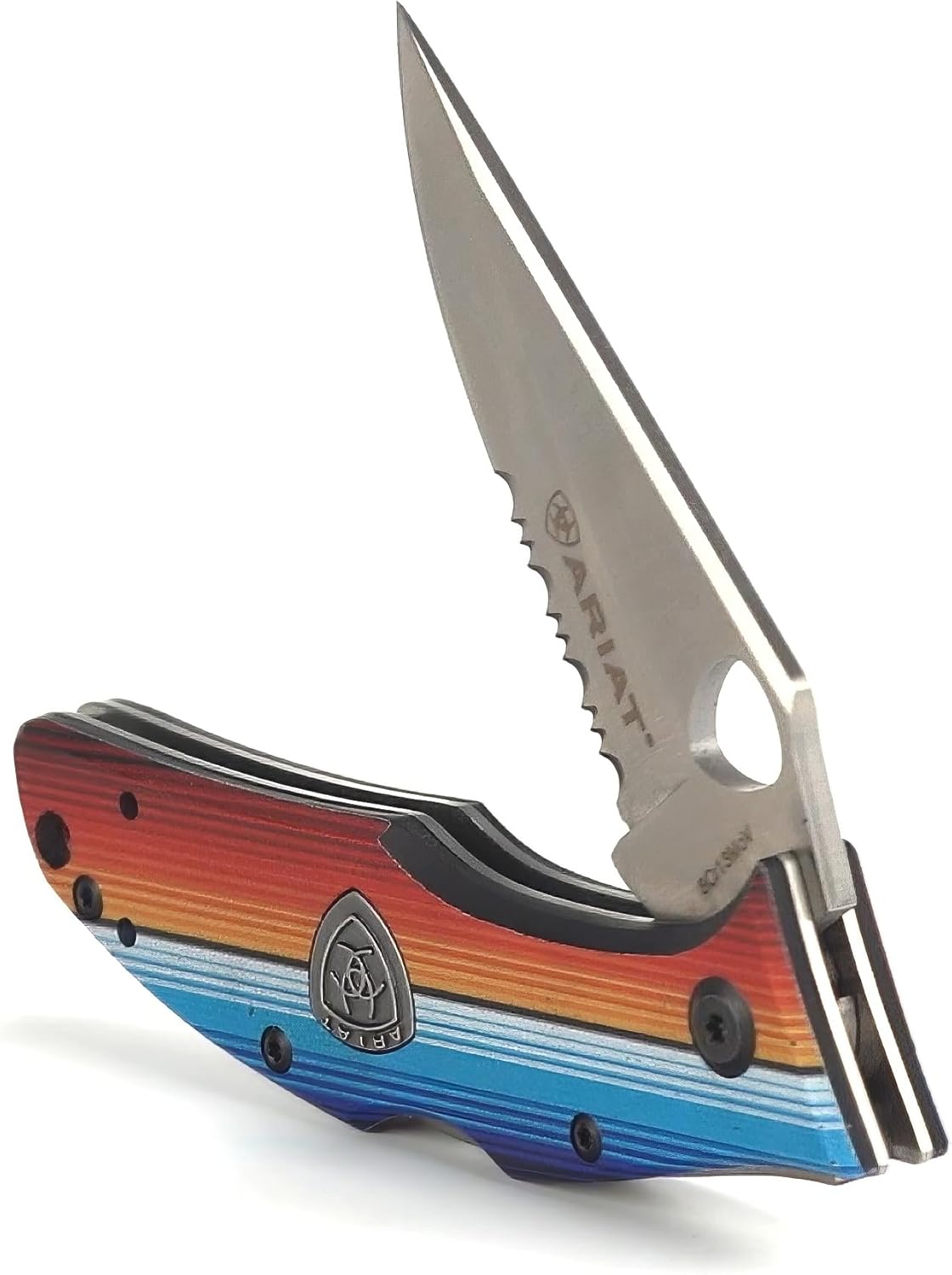 ARIAT G10 Serape Hybrid Blade Folding Knife, 2.5" Blade, Small