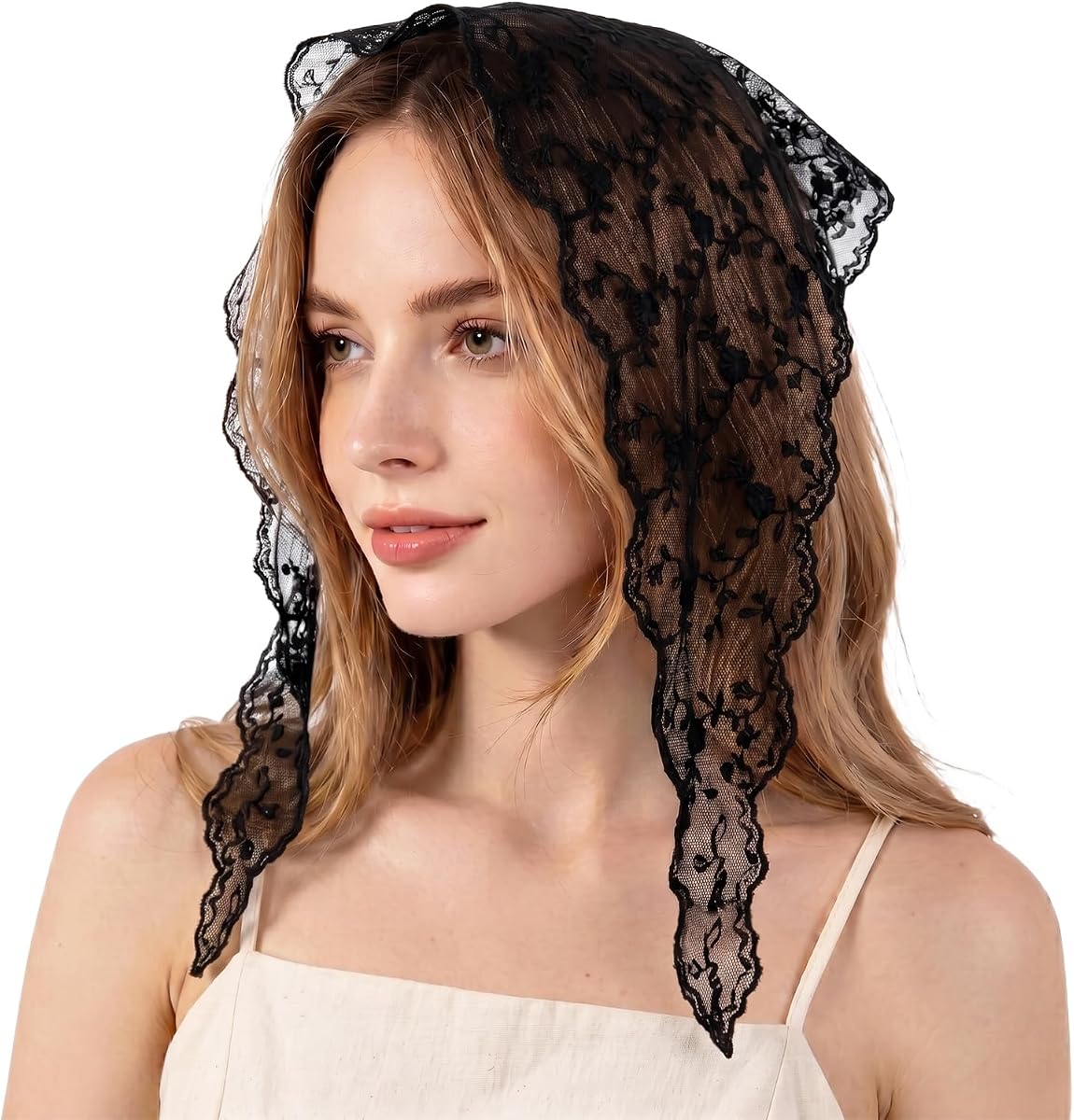 Small Triangle Lace Veil Mass Prayer Mantilla Veils Short Head Scarf