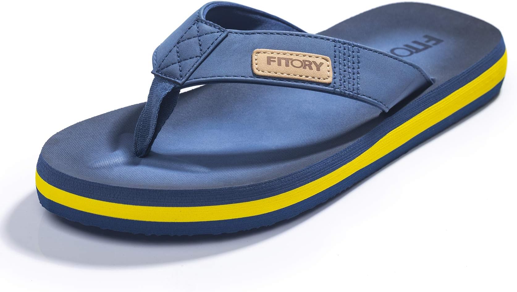 Men's Sport Flip Flops, Comfort Thong with Arch Support Shoes Summer Outdoor Sandals UK Size 5-14