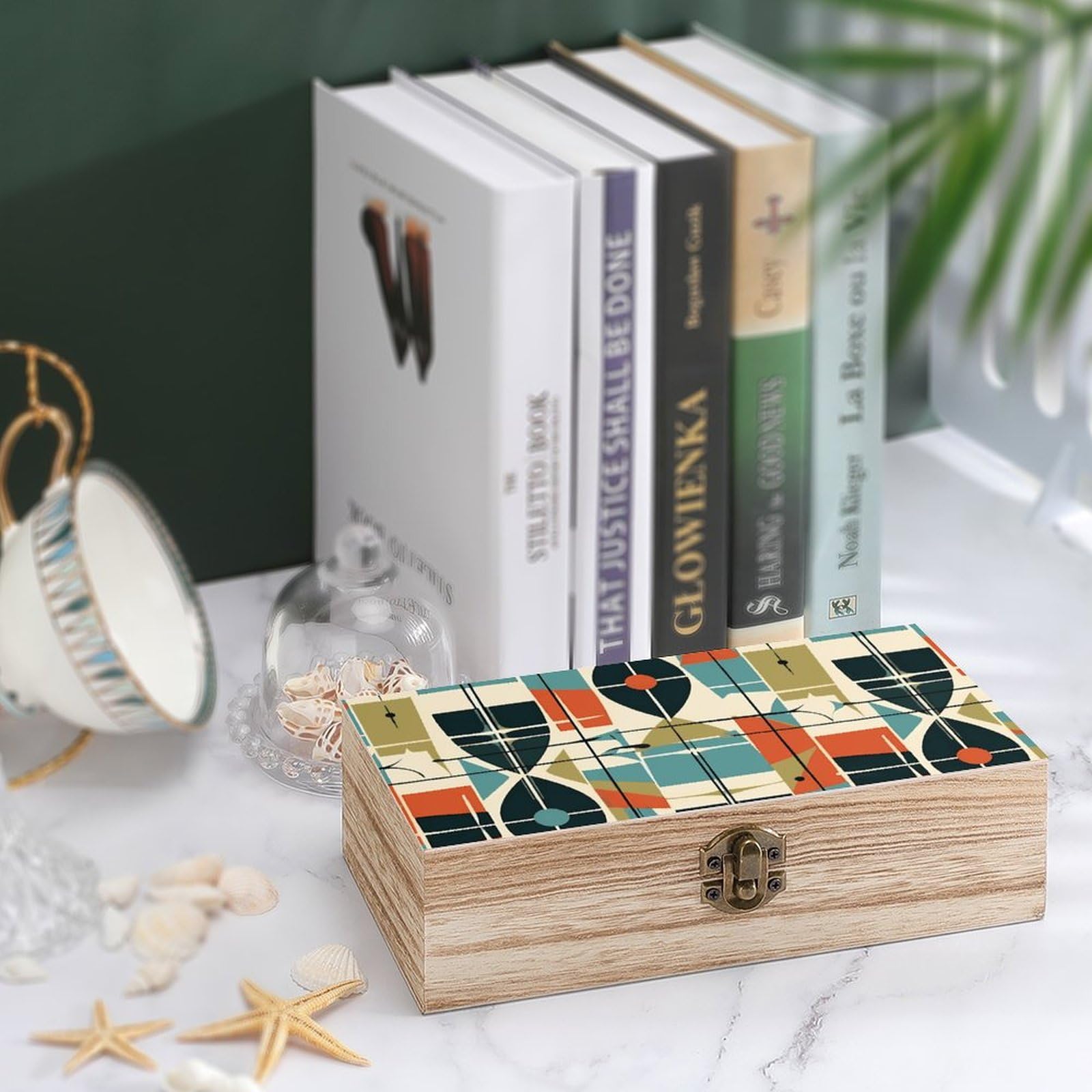 Amazon.com: BTCOWZRV Wooden Storage Box Large Wooden Keepsake Box