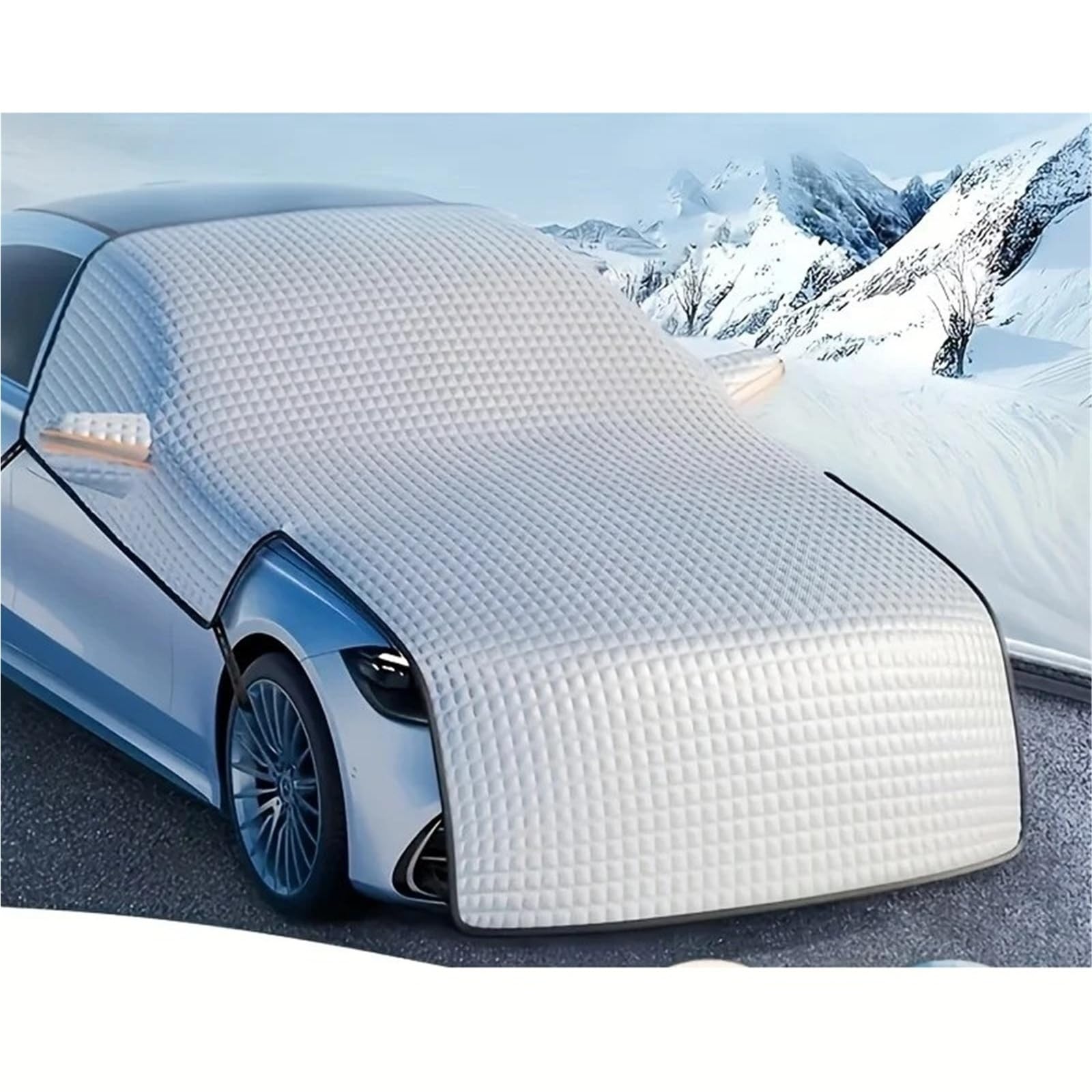 Parabrezza per Auto Parasole Copertura per Neve Antigelo Antivento Parasole per Neve e Ghiaccio