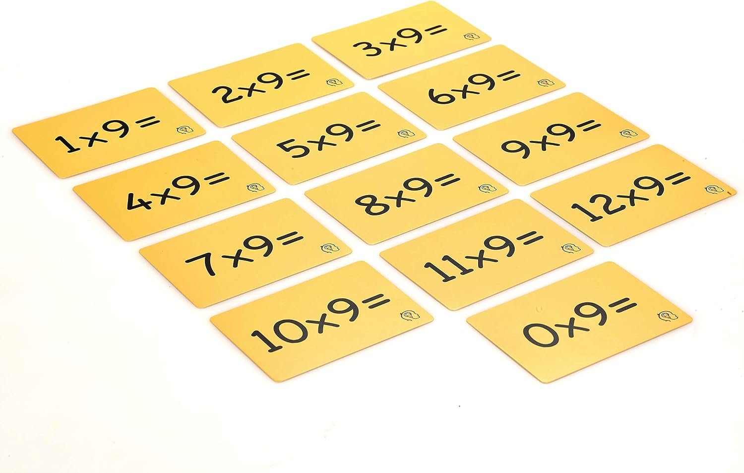 Multiplication Flash Cards, one Set of 0-12 Times Tables Cards, 169 Double Sided Multiplication Flash Cards with 2 Rings Included (Keeps Cards Tidy)