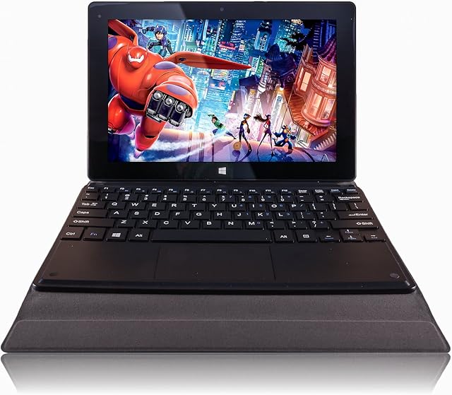 NOT SUITABLE for 11.6" - Docking Case with Keyboard by 10" Fusion5 Windows Tablet Only - Tablet Case for 10.1" Windows 10 Tablet Only - Windows Tablet Case