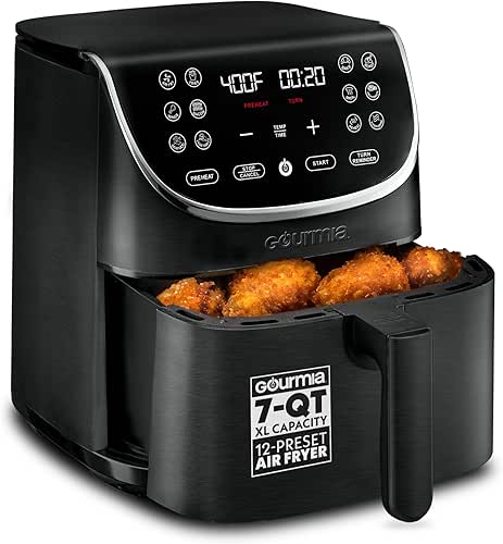 Gourmia Air Fryer - 7 Qt Large Capacity, FryForce 360º,
