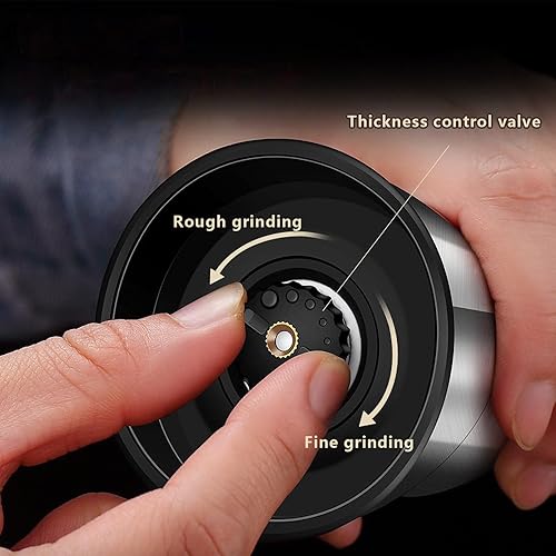 Miniatura 5 de Molinillo de sal y pimienta de doble cabeza, manual de acero inoxidable 304 para cocina y hogar, botella de molinillo de sal marina y pimienta,