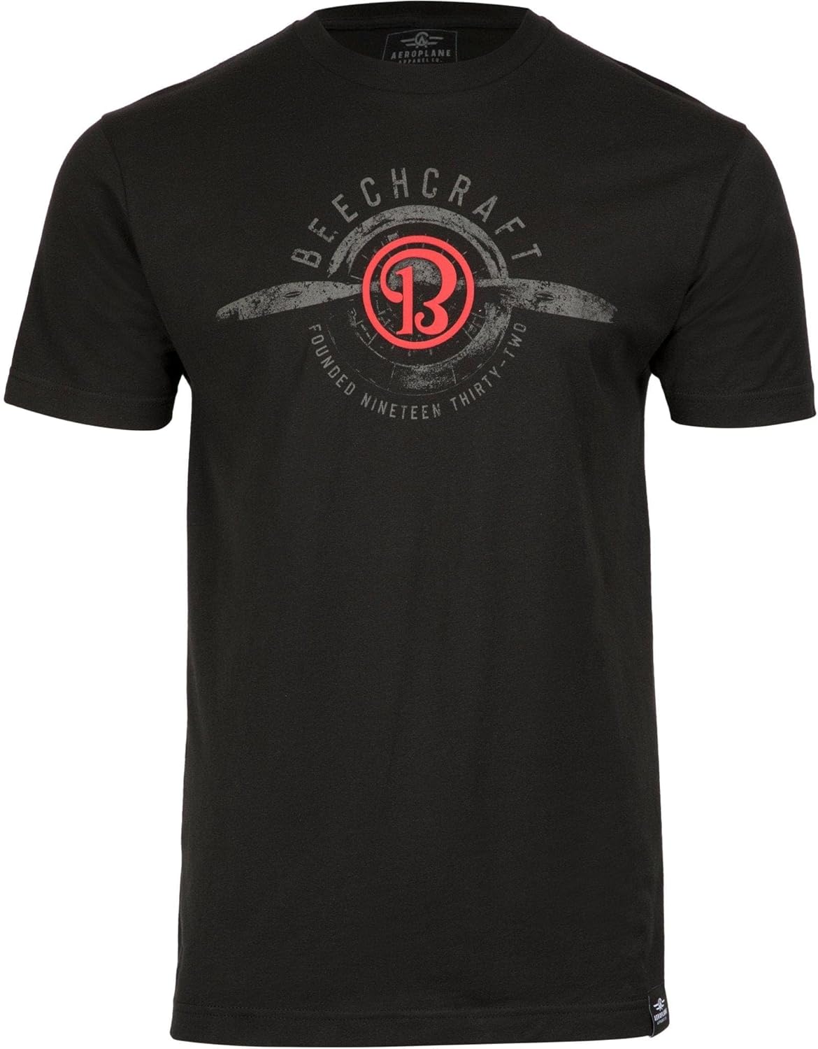 Beechcraft Logo Propeller T-Shirt by Aeroplane Apparel Co.