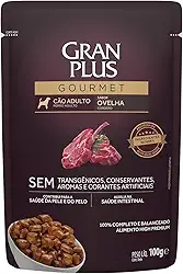 Ração Úmida GranPlus Gourmet Para Cães Adultos Sachê Sabor Ovelha - 100g
