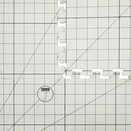 Miniatura 7 de Bright Creations Alfombrillas de bloqueo para proyectos de punto y ganchillo, 9 alfombrillas de espuma entrelazadas, 12.5 x 12.5 x 0.7 pulgadas,