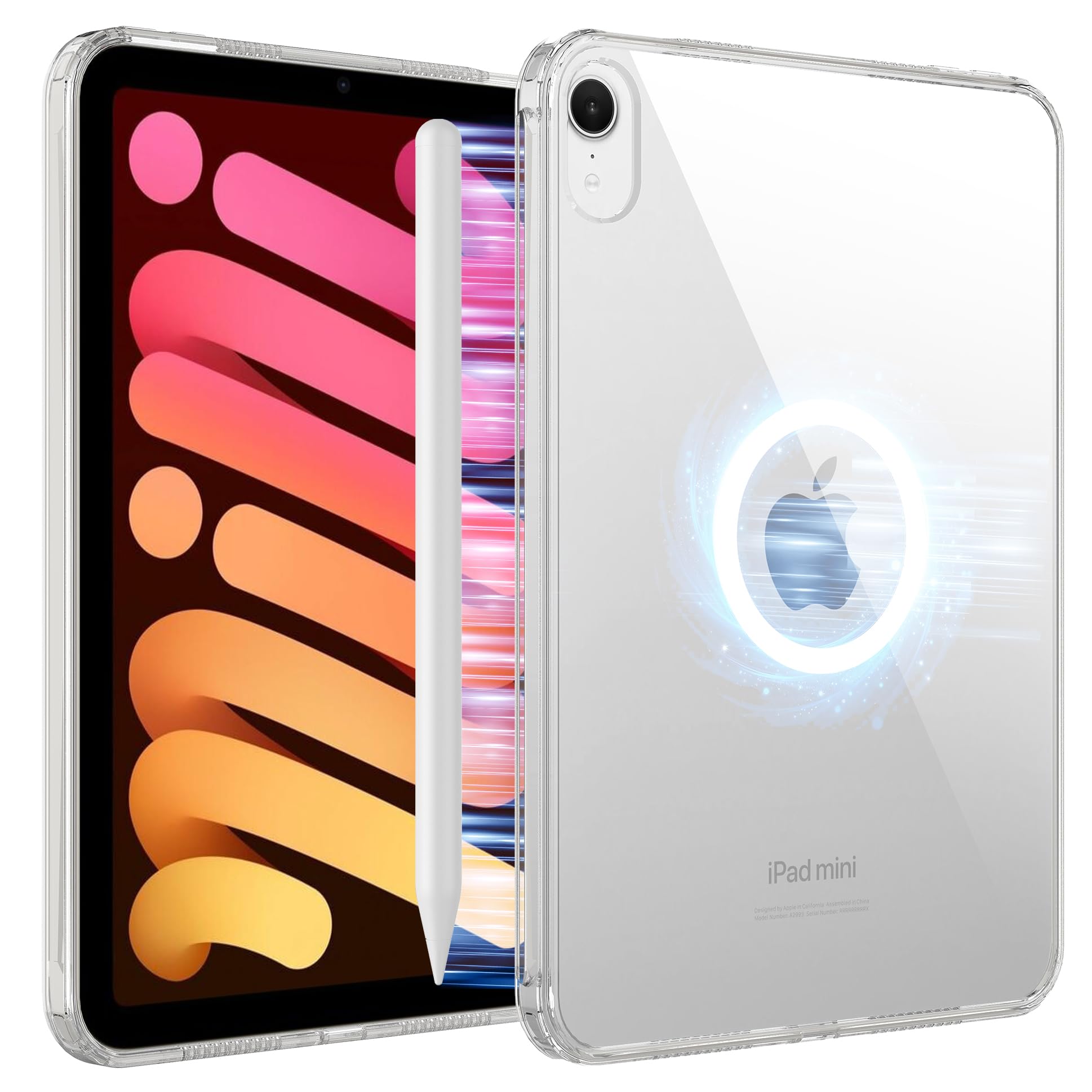 iPad Air 11インチ 用ケースクリアMagSafe対応 マグネット搭載M4/M3/M2 (2026/2025/2024) iPad Air 第5/4世代 (2022 2020) iPad Air4(2020)/Air5(2022)/Air8(2026) 10.9ケース 薄型軽量 TPU+PC着脱簡単 Pencil付着可能 iPad Pro 11 2018透明