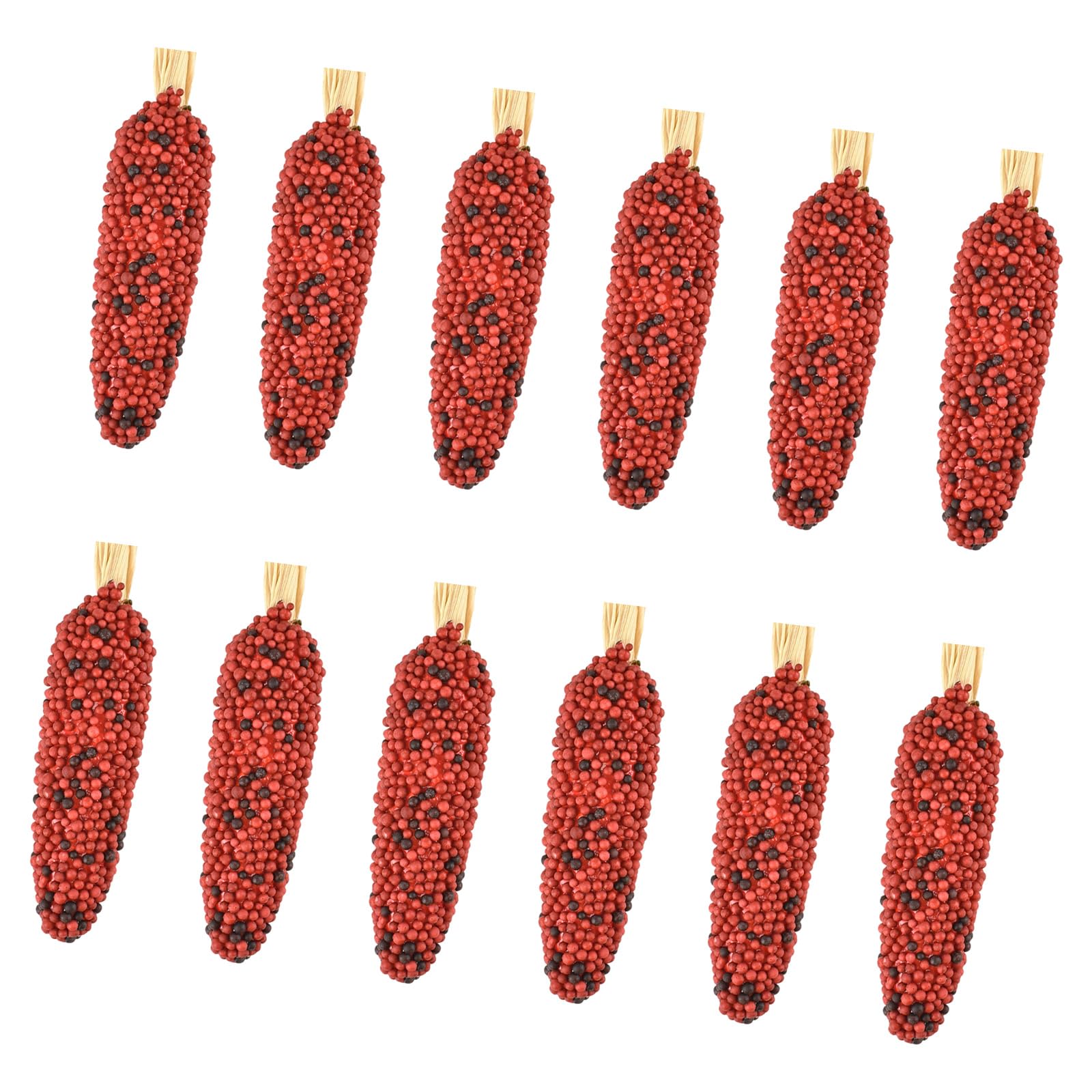 Woedpez Hand Daubed Spume Corn Stalks for Fall Table Settings Fall Harvest Garnishes Pack of 12 Polystyrene Corn Photography Characteristics