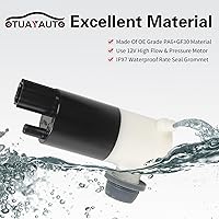 Vista 5 de OTUAYAUTO Windshield Washer Pump - Replacement for Chrysler, Dodge RAM, Ford F150, Jeep, Lincoln Factory OE Style with Grommet OEM # 55077241AA