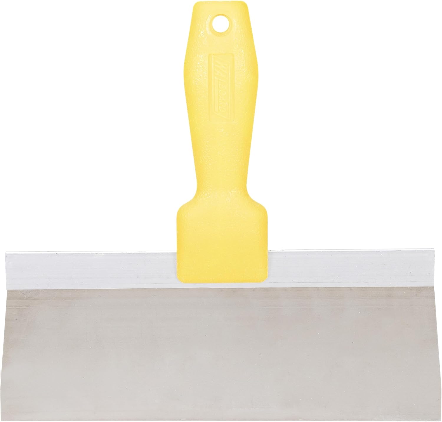 WAL-BOARD TOOLS Yellow Plastic Handle Drywall Taping Knife, 10 Inch Stainless Steel Blade, Made in The USA, 021-040