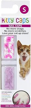 Kitty Caps Nail Caps for Cats, Assorted Colors, Small, 40 Count