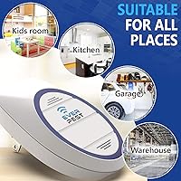 Vista 8 de Repelente ultrasónico de control de plagas enchufable, paquete de 2 unidades, defensor de insectos, cucaracha, hormigas, ratón, mosca, chinche