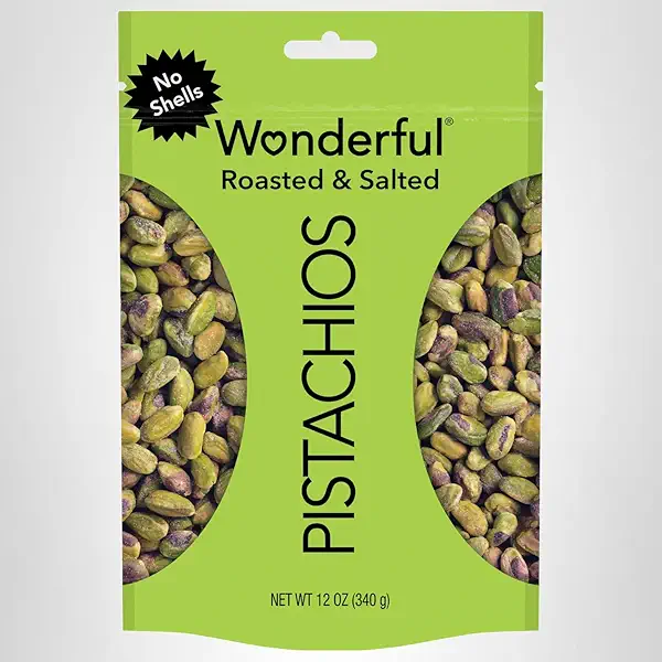 Wonderful Pistachios No Shells, Roasted & Salted Nuts, 12 Ounce Resealable Bag, Protein Snacks, Gluten Free, Healthy Snack 9