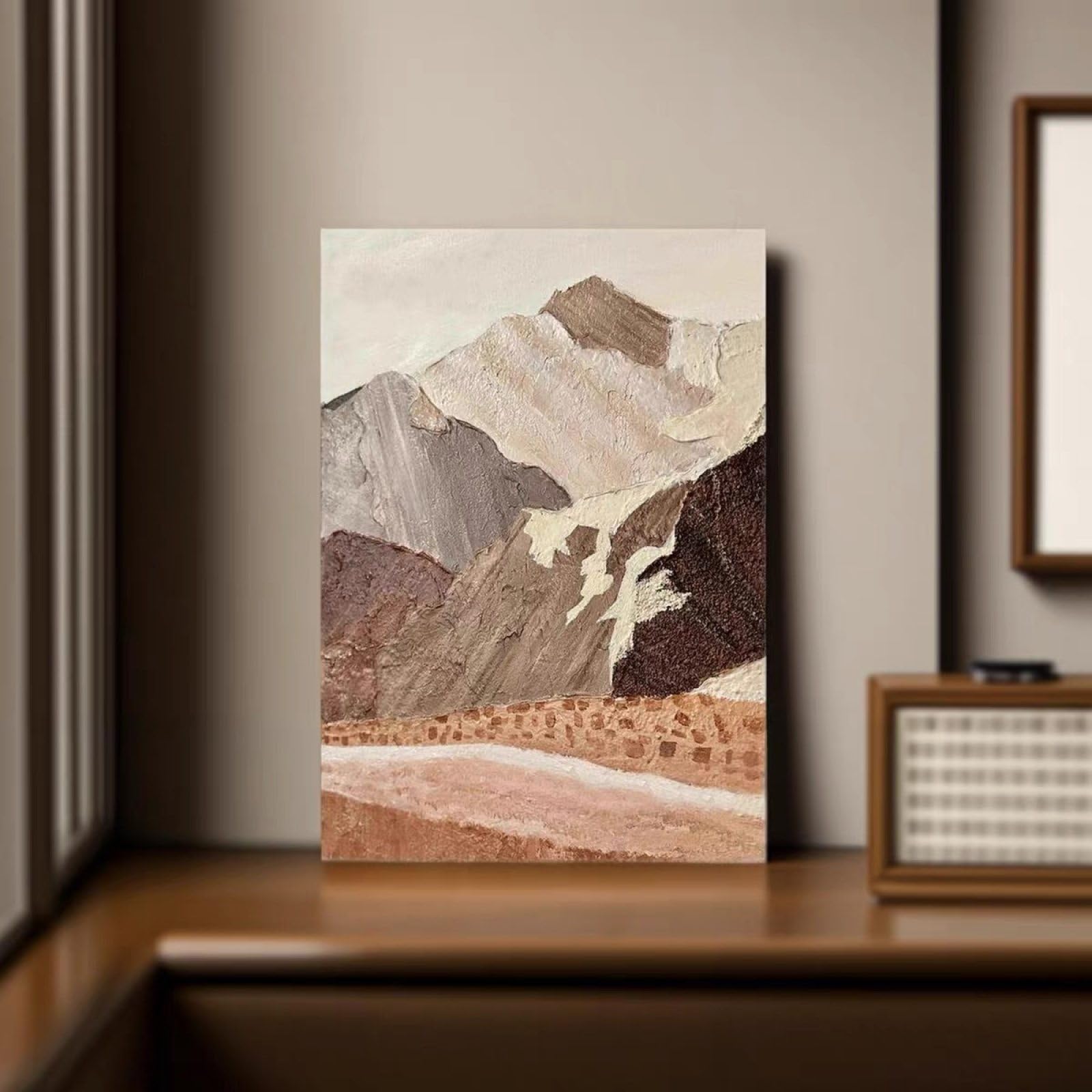 Peinture à l'huile toile abstraite pour habiller un grand mur vide sans cadre