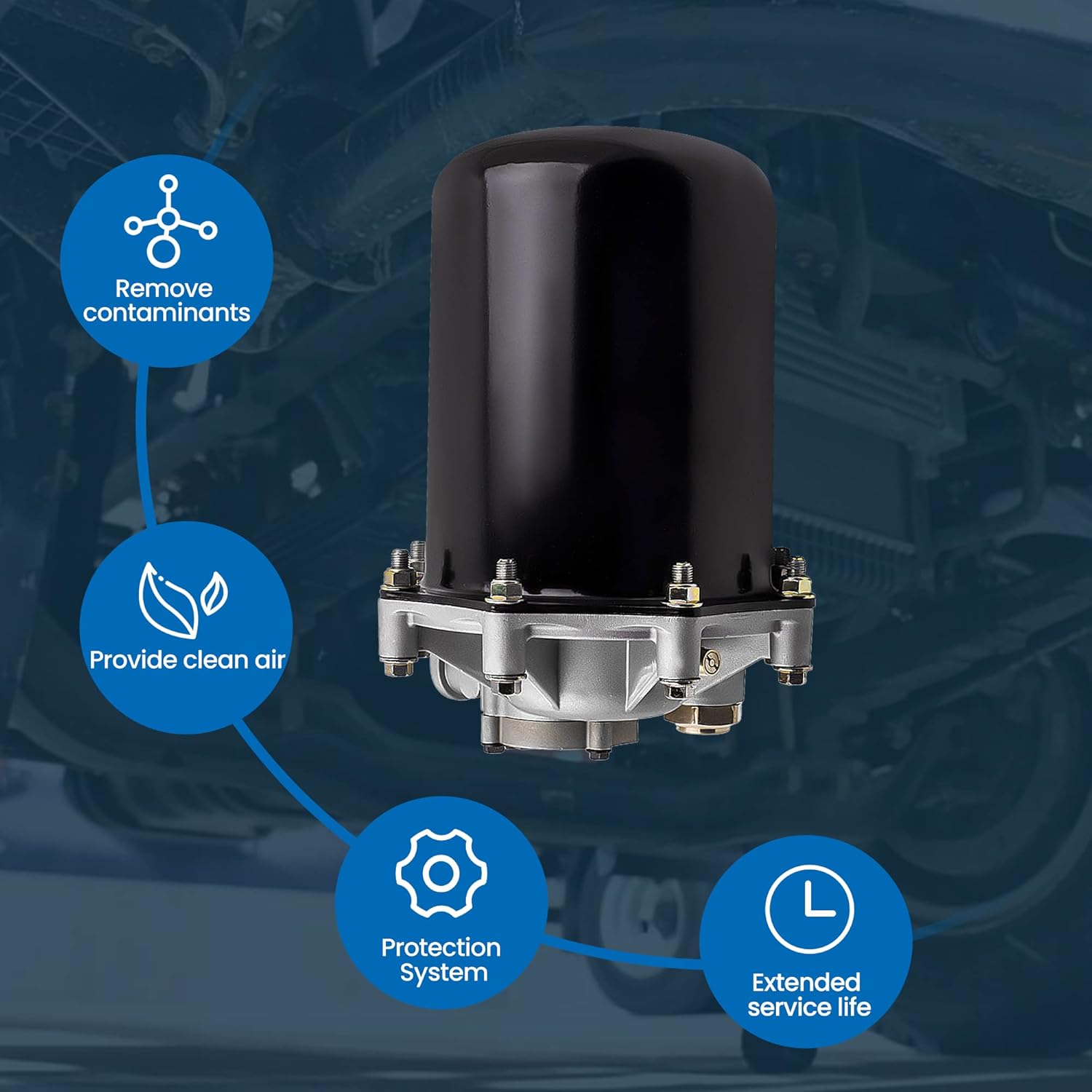 065225 Air Dryer 12 Volt AD-9 AD9 Style Replaces 109685 F224680 26QE377