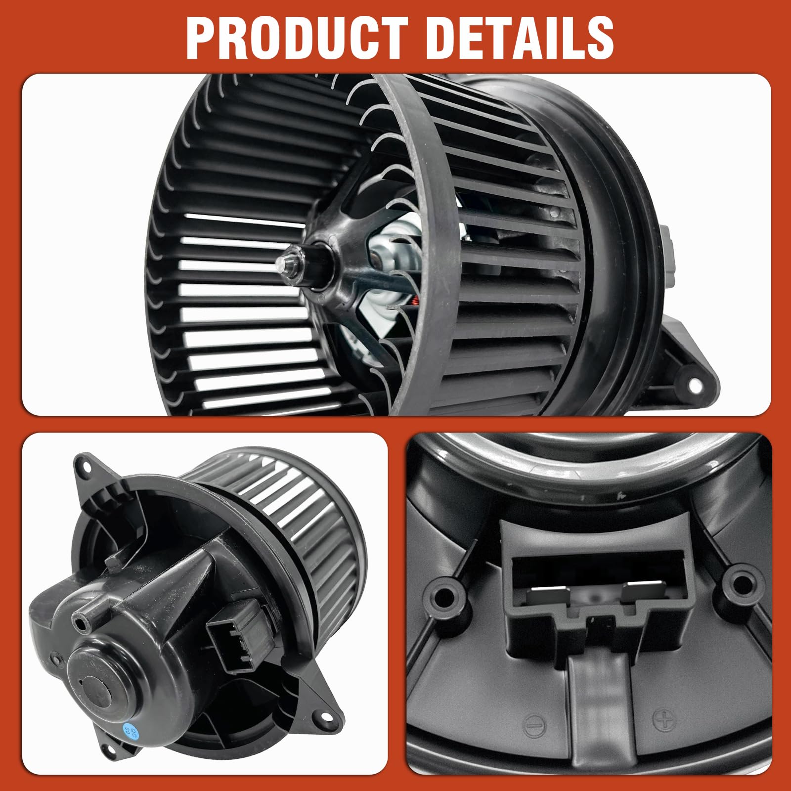 700105 Motor de ventilador de calentador de CA con ventilador para Ford Transit Connect 2010-2013 | Para Focus 2000-2007, reemplaza a YS4Z19805AB