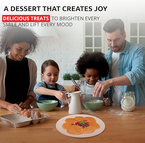 Miniatura 9 de ALDKitchen Taiyaki - Máquina para hacer gofres de pescado  Plancha de gofres Taiyaki de forma redonda con revestimiento antiadherente  8 piezas  110