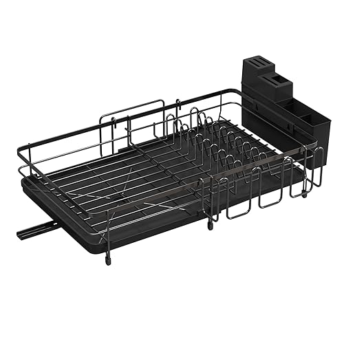 Foldable Dish Drying Rack for Kitchen Counter, Drying Rack Kitchen