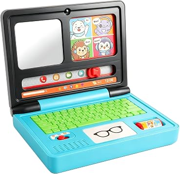 Pretend Play Laptop Toy, Musical Toy for Toddlers Kids Babies 18-36, Gifts for Boys and Girls 1-3