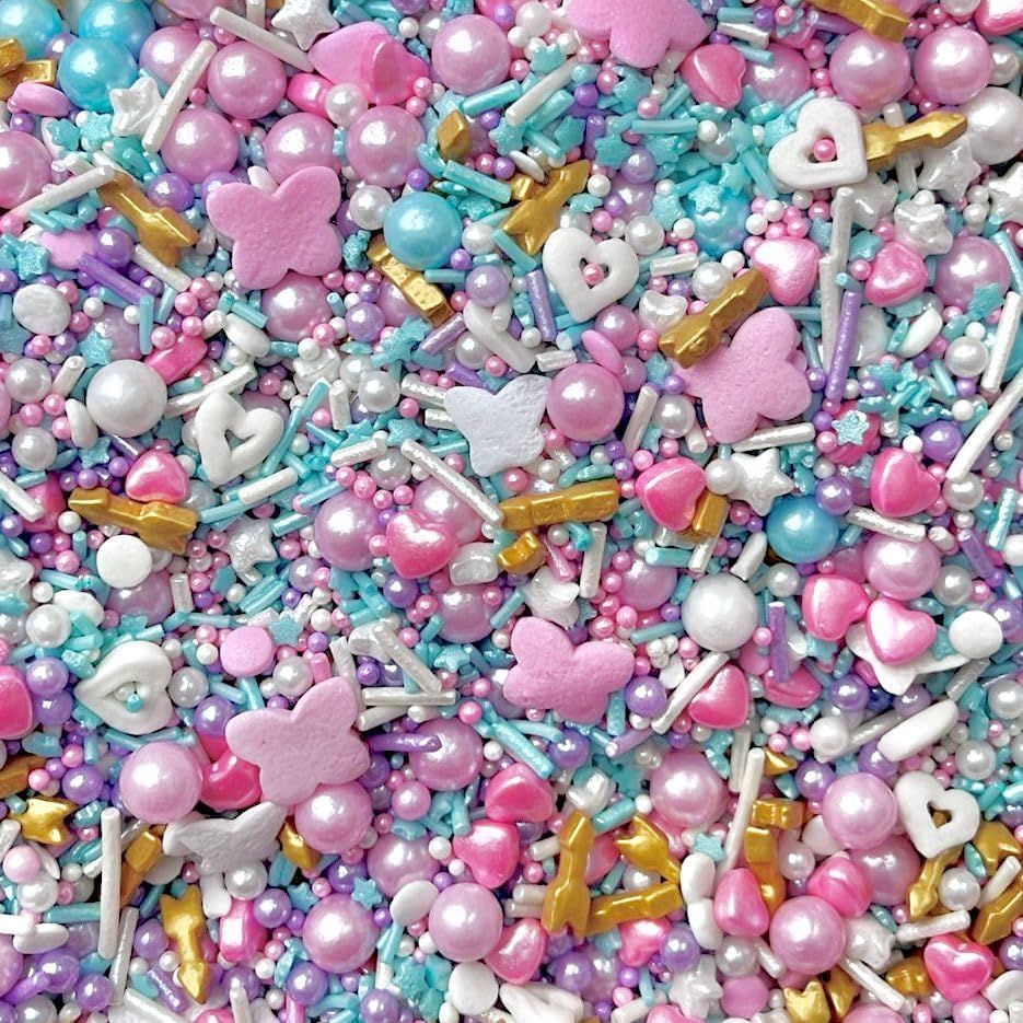 Swiftie pink gold white turquoises hearts butterfly cute pretty sprinkles edible pearls cupcake cake toppers biscuits pearls swift party decoration baking SWIFTIE