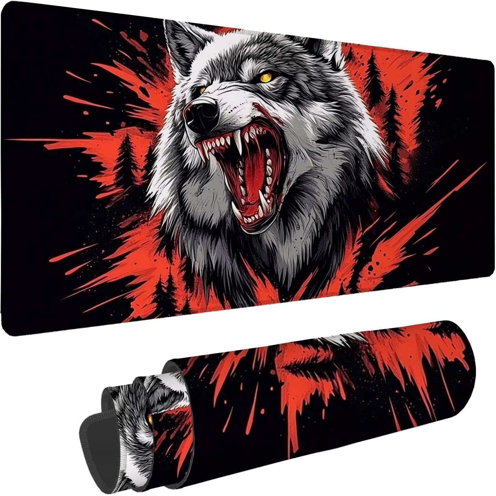 Alfombrilla Gaming 1000 x 500 mm, Grande Alfombrilla Ratón Negro 0-z269