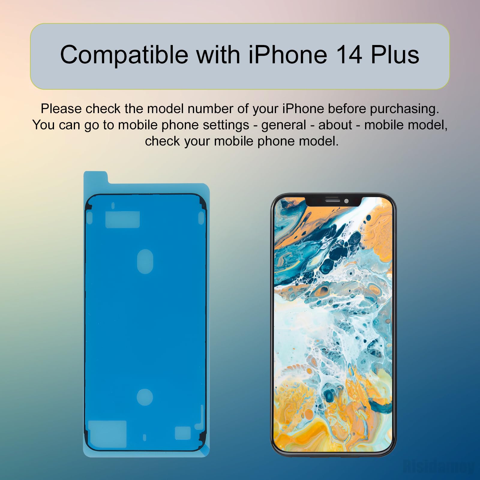 Amazon.com: Risidamoy 5 PCS for iPhone 14 Plus Waterproof Pre-Cut