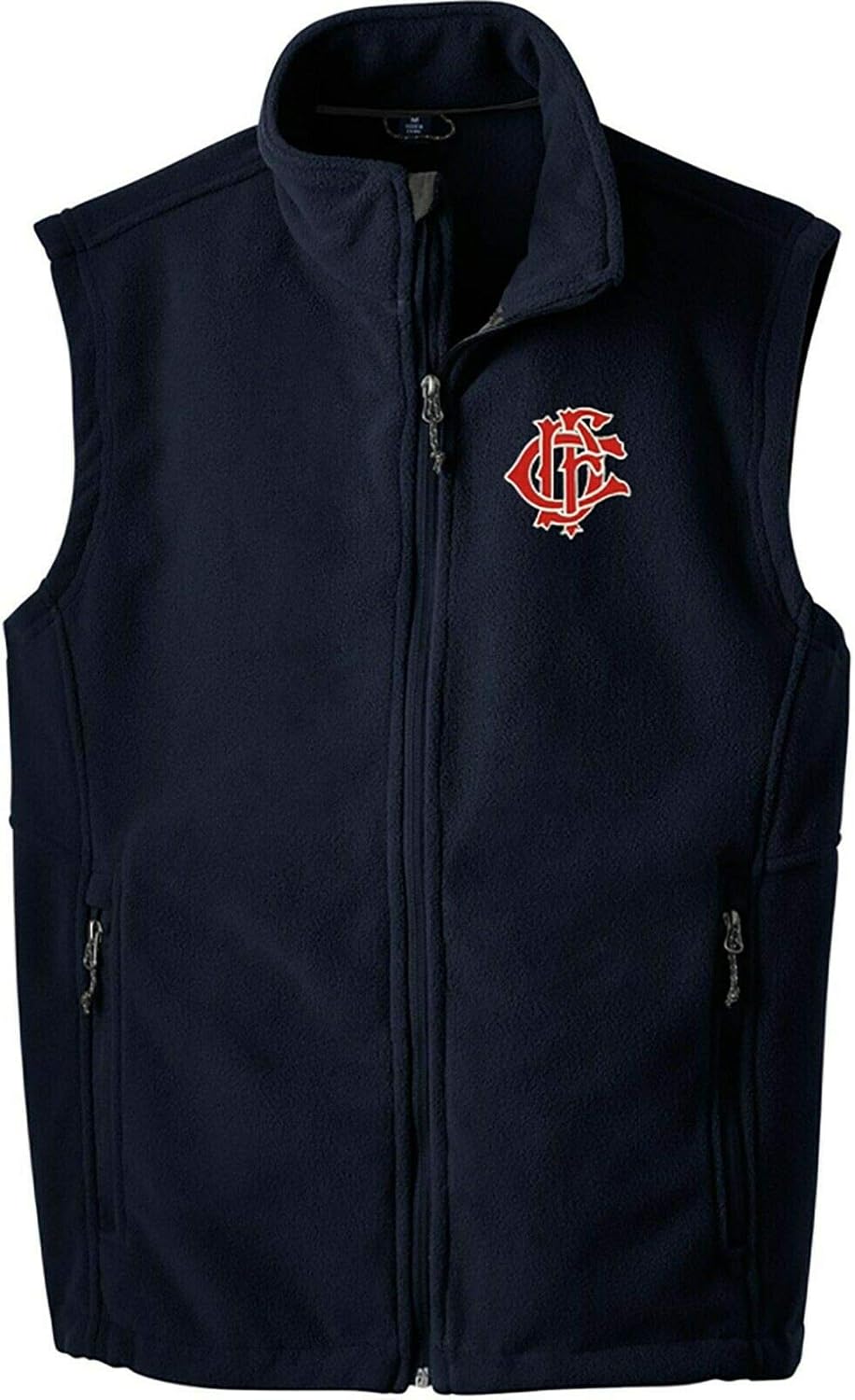 Peerless Embroidery Chicago Fire Department Value Fleece Vest Full Zip Letternest F219 (Large