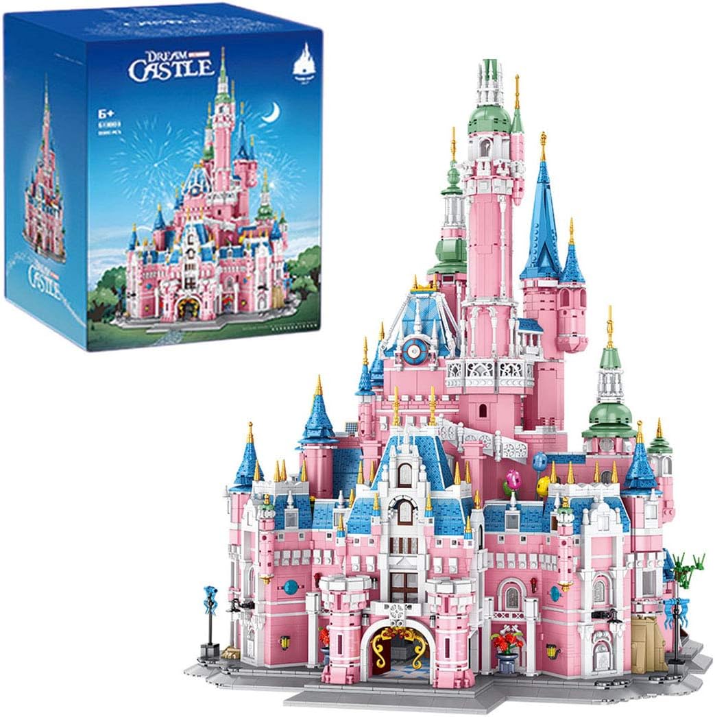 KOAEY Princess Castle Construction Kit, 10068 Piece Dream Castle Building Game for Girls Compatible with Lego