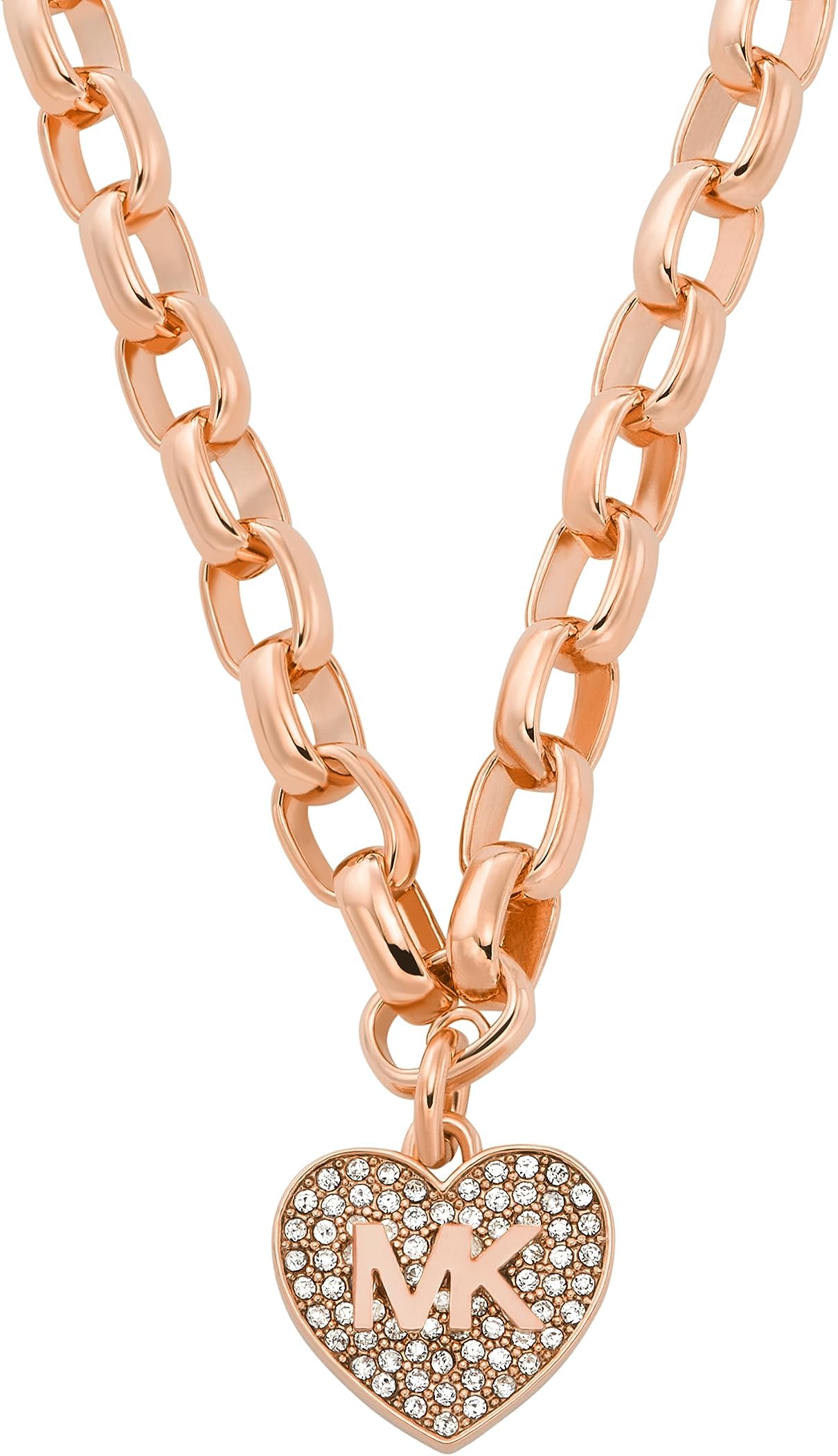 Michael Kors Rose Gold-Tone Necklace for Women; Necklaces for Women; Jewelry for Women