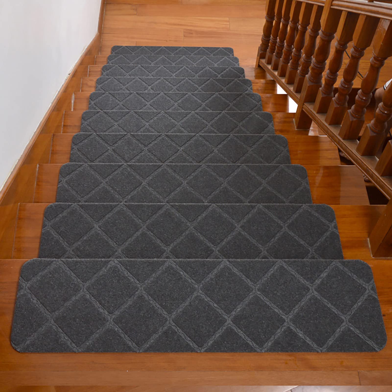 YTBHSHXZ stair treads， Indoor Stair Runners for Staircase, Self-Adhesive Pads Protector for Elders and Pets, 9" X 30", 15Pcs