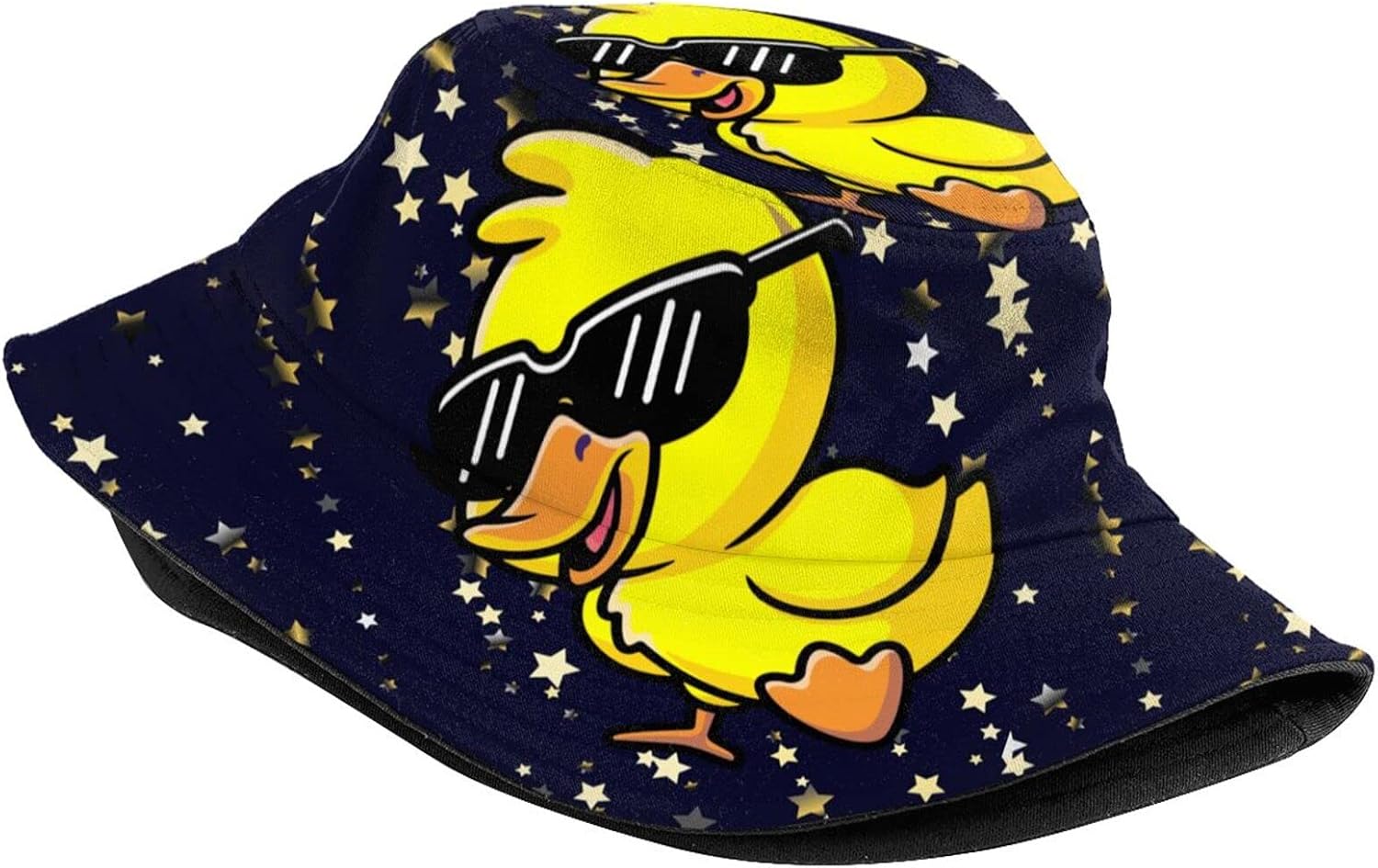 Funny Duck Bucket Hat Fisherman Hat Beach Travel Sun Hat Outdoor Cap for Unisex Men Women