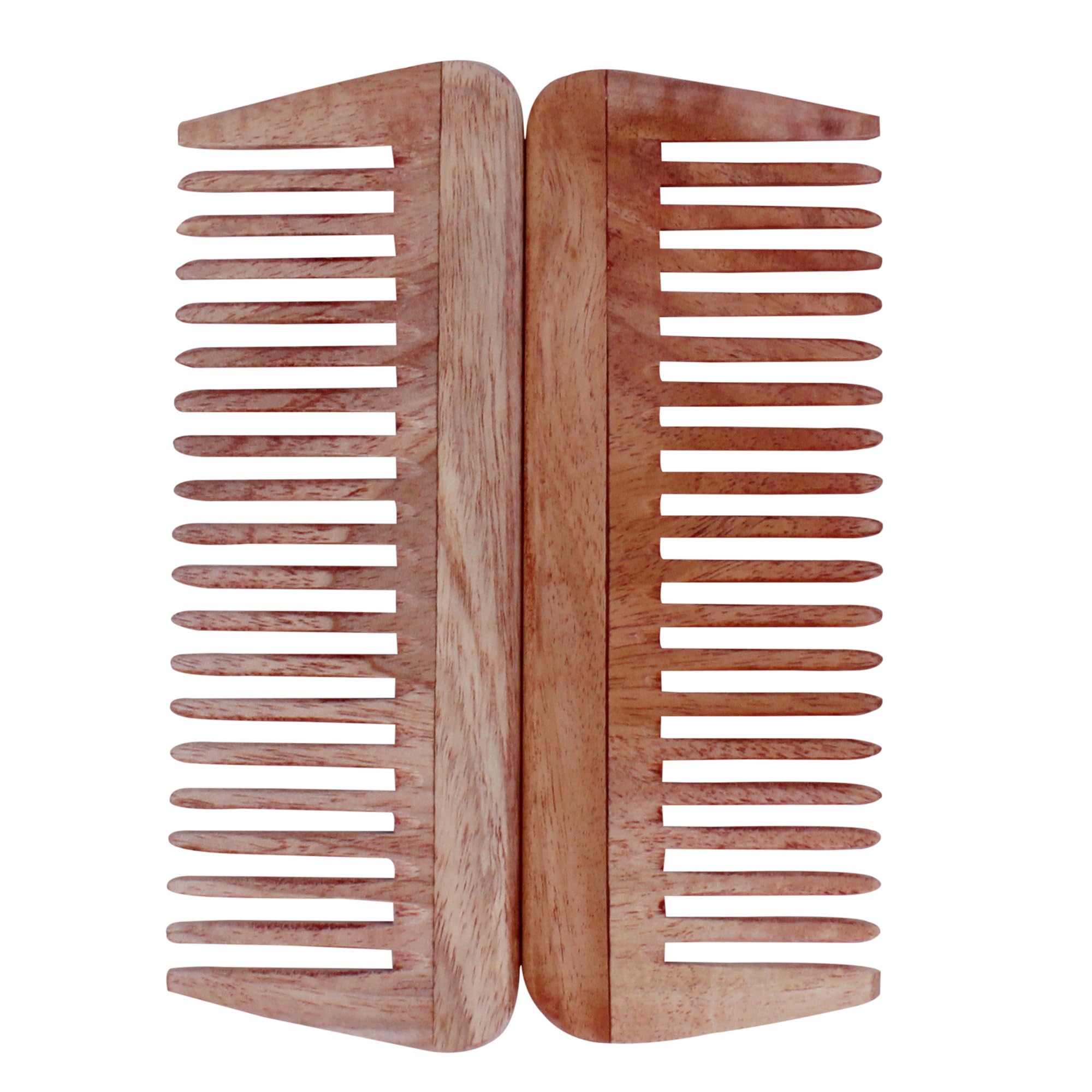 THE Unltd India Handmade Neem Wooden Comb, Brown, 6 - Image 4