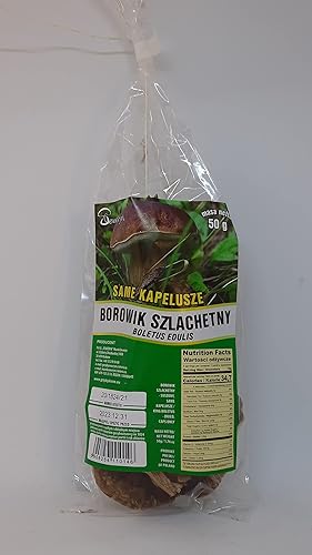 Seweryn Setas porcini secas Borowik Szlachetny - Cadena de tapas enteras de 50 gr 1.76 oz Producto de Polonia