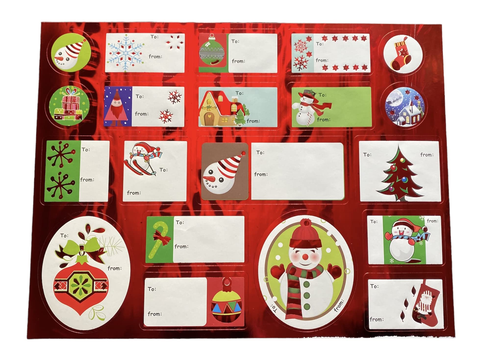 GMM Pack of 120 Christmas Adhesive Labels - Image 2