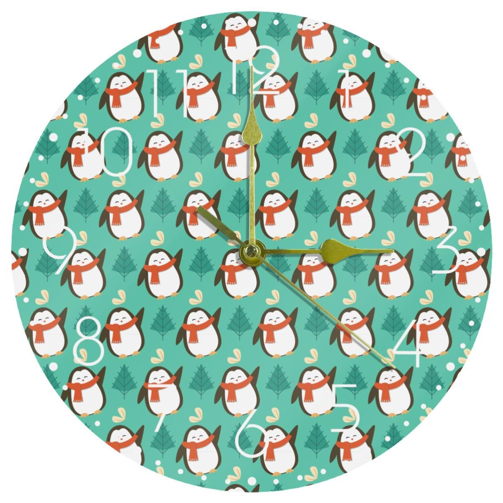 Horloge murale silencieuse sans tic-tac ronde acrylique 25 cm